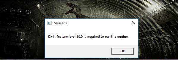 Что делать с ошибкой “dx11 feature level 11.0 is required to run the engine”