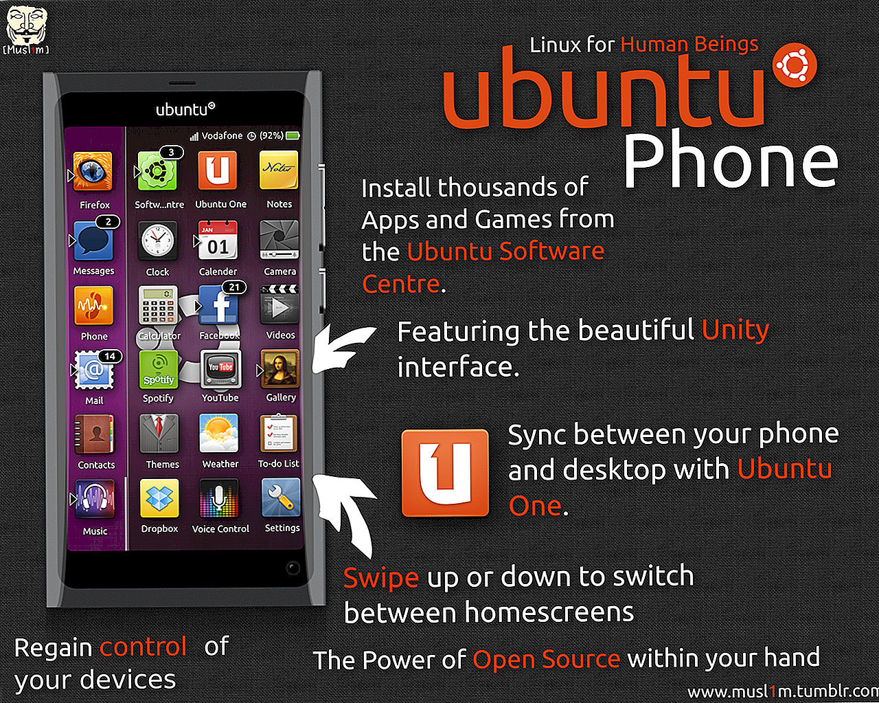 Обновление телефона hyperos. Ubuntu Phone. Ubuntu на смартфон. Ubuntu Touch смартфоны. Ubuntu Операционная система на смартфоне.