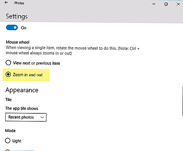 Возвращаем масштабирование колесиком мыши в просмотрщике фотографий в Windows 10