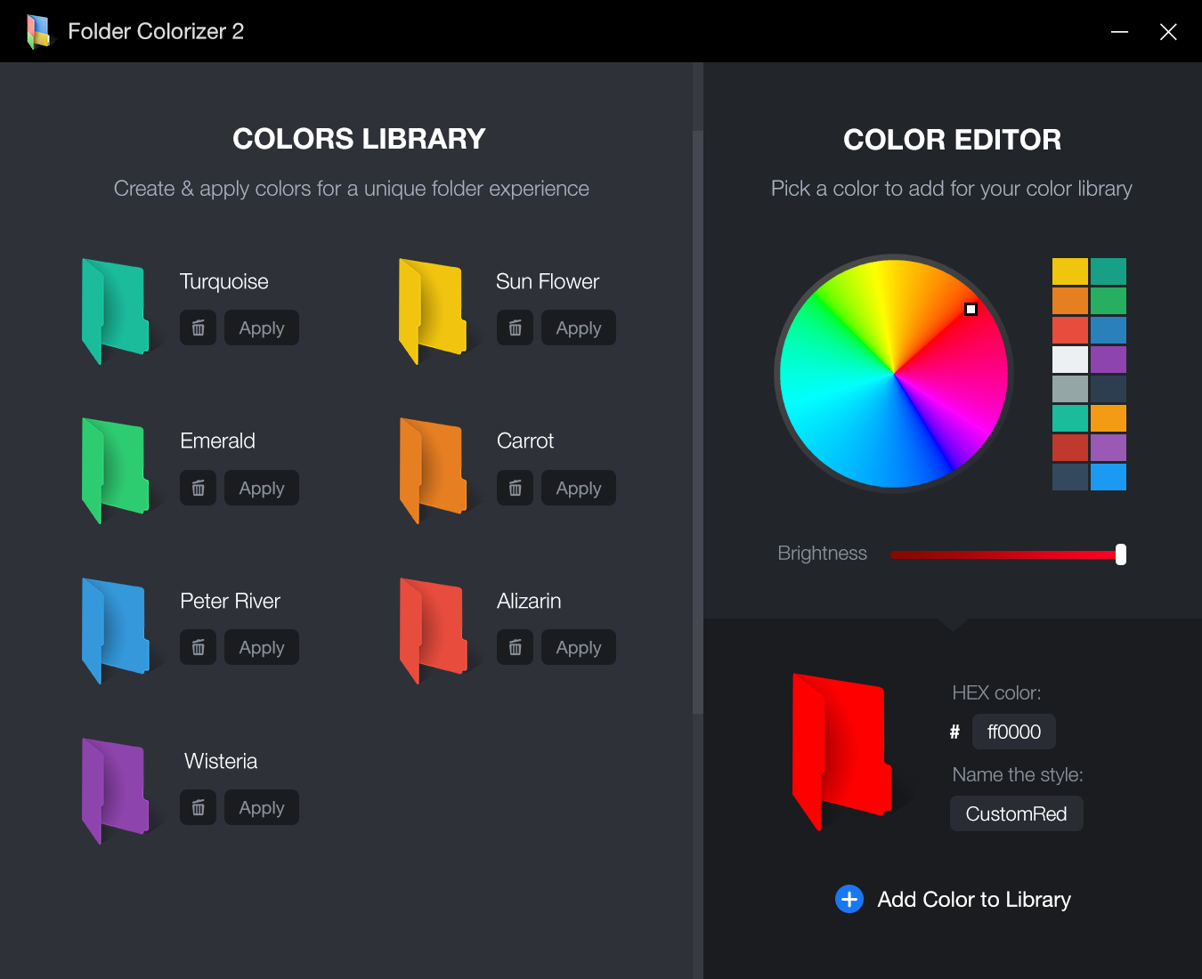 Изменение цвета папки. Colorizer. Программа маркера папок. Color Picker Windows. Цвет customize.