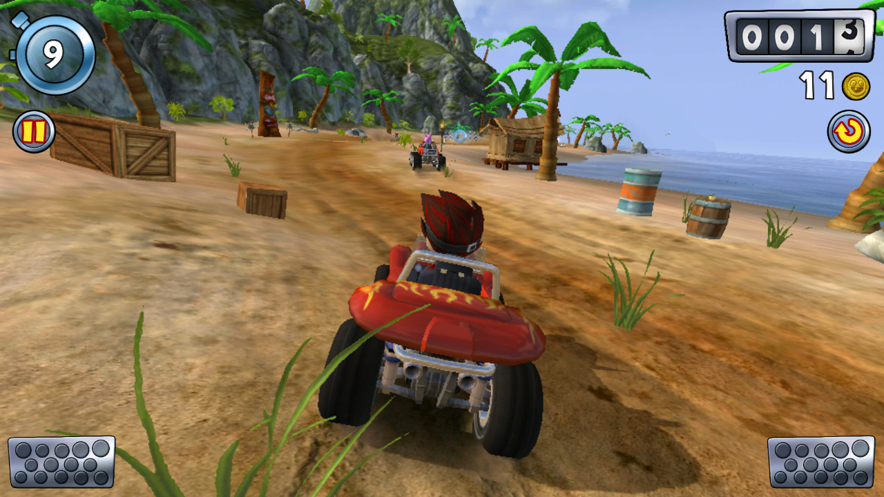 Обзор игры beach buggy racing: багги, крабы, два ствола - 4pda