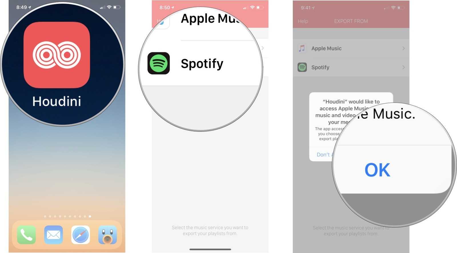 Как перенести музыку из spotify в apple music