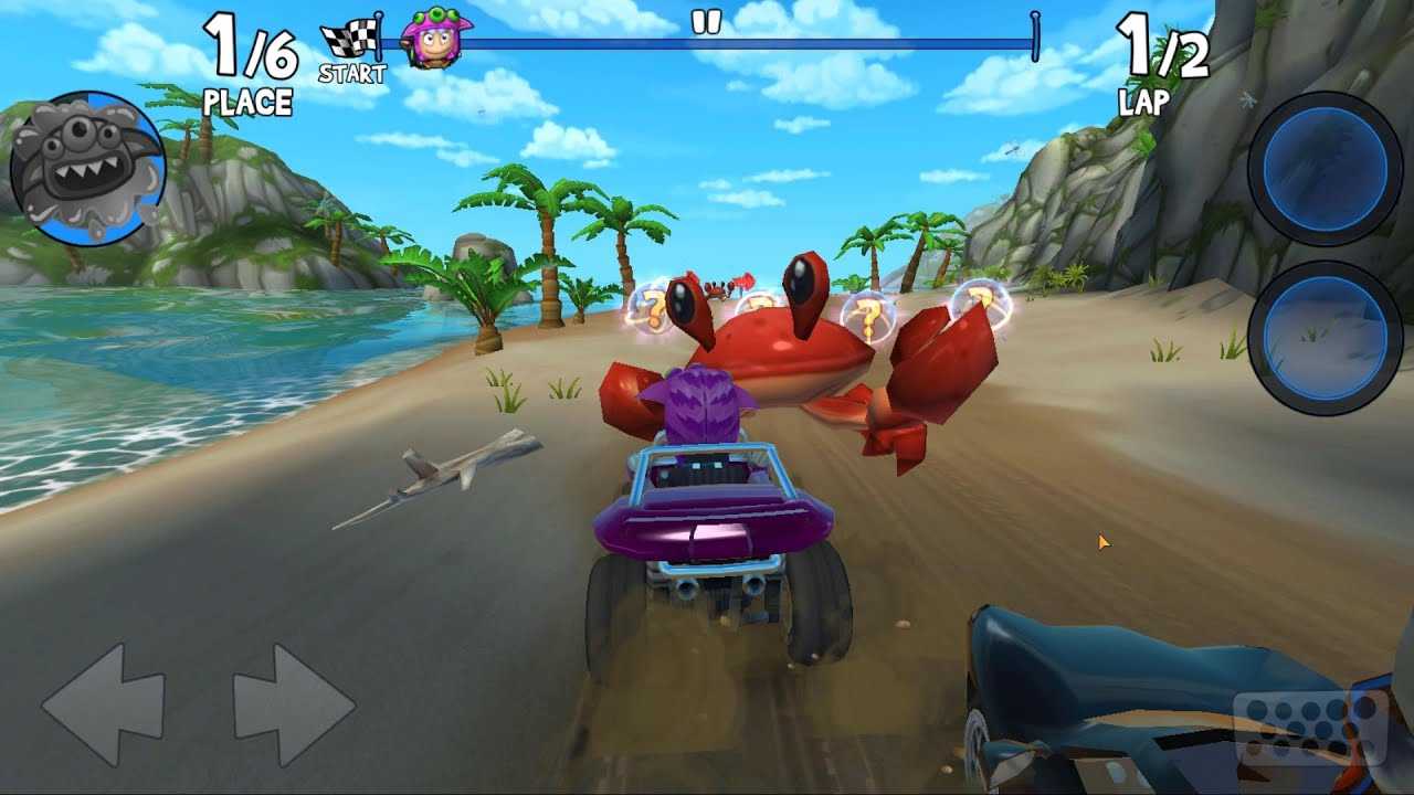 Аркадная гонка beach buggy racing для ios и android