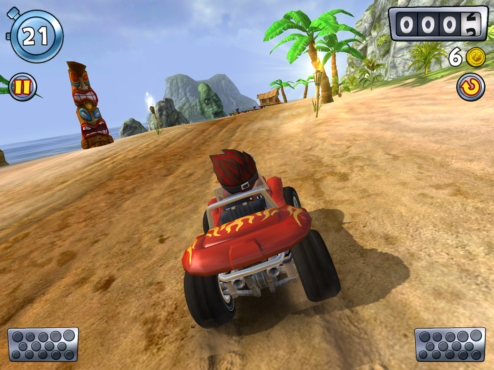 Обзор игры beach buggy racing: багги, крабы, два ствола