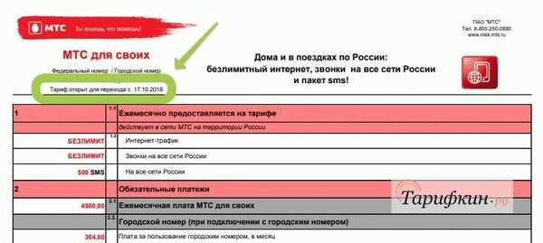 Мтс свой круг тарифный план