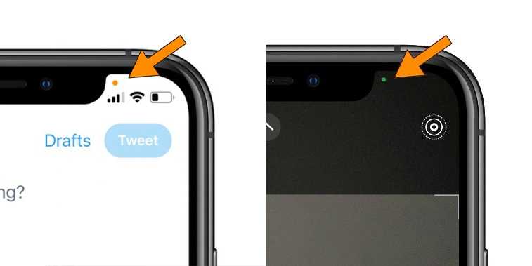 Почему сверху. Зеленая точка на айфоне. Индикатор на айфоне 11. Зеленый индикатор камеры на айфон. Оранжевая точка на айфоне.